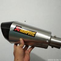 Gambar Knalpot racing Akrapovic Slincer only Bonus braket klam dan perr dari IDR Exhaust System Kab. Purbalingga 2 Tokopedia