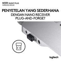 Gambar Logitech M331 Mouse Wireless Silent Click dari PalmPoint Store Kota Administrasi Jakarta Selatan 4 Tokopedia