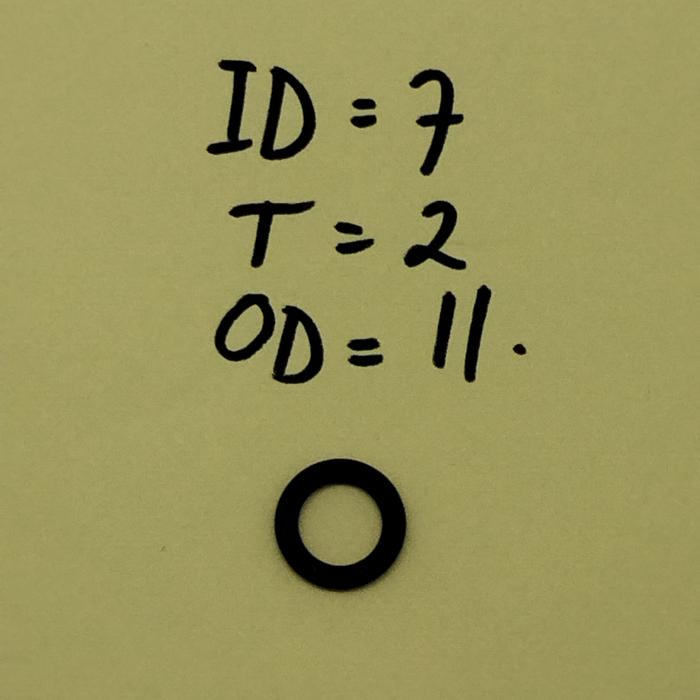 Gambar oring seal 2 x 7 x 11 mm NBR 70 dari Oring Central Kota Surabaya Tokopedia