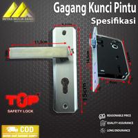 Gambar Gagang Kunci Pintu Silinder Full set 15cm Gold nonS Silinder dari Mitra Mulia Abadi Kota Bandung 2 Tokopedia