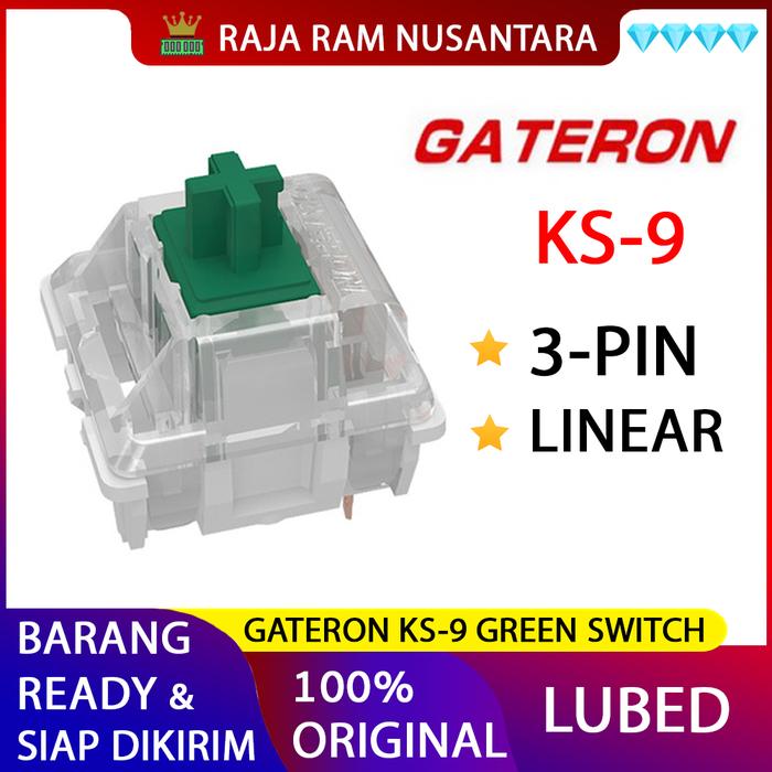Gambar Gateron KS-9 GREEN Switch (Tactile Click - Plate Mount) dari RAJA RAM NUSANTARA Kota Administrasi Jakarta Utara Tokopedia