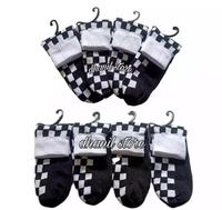Gambar Kaos Kaki Pria/Wanita Motif Catur Pendek Hitam Putih Bahan Nilon dari Ad sock Kota Bekasi 2 Tokopedia