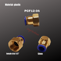 Gambar KONEKTOR SLIP LOCK female straight 12mm ke 1/2" PNEUMATIC PCF12-04 dari saprotan Kota Tangerang 2 Tokopedia