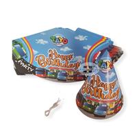 Gambar topi ulang tahun kerucut / topi pesta karakter Mobil Bus tayo dari Istanaparty Kota Administrasi Jakarta Barat 1 Tokopedia