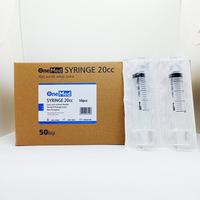 Gambar Spuit syringe Disposabke 20ml Luer Lock Onemed/Jarum Suntik 20cc Box dari DYRA FARMA Kab. Jember 2 Tokopedia