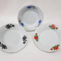 Gambar Piring Rose 8 inch / Piring Makan Cekung Motif Kembang Rose LUCKY dari Perabot Senen Jakarta Pusat 3 Tokopedia