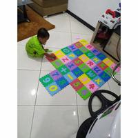 Gambar Matras Puzzle mainan edukasi anak abjad angka evamatras 15x15x1cm dari Isnindiyah.shop Kota Tangerang 2 Tokopedia