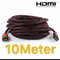 Gambar KABEL HDMI 10M SERAT JARING HDMI TO HDMI 10M 1080P V1.4 3D HQ dari Nompoy88Store Kota Administrasi Jakarta Pusat 1 Tokopedia