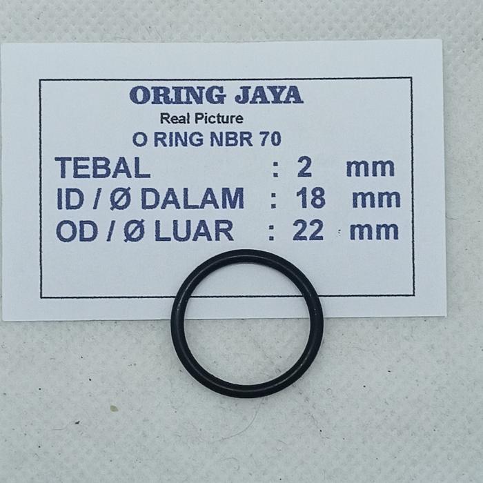 Gambar o ring seal 2 x 18 x 22 mm NBR 70 dari oringjaya Kota Surabaya Tokopedia