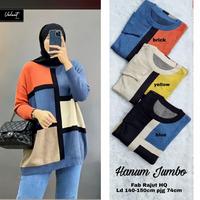 Gambar NEW HANUM JUMBO BLOUSE RAJUT ATASAN WANITA LD 140-150CM dari Batik MasTri Solo Kab. Sukoharjo 2 Tokopedia