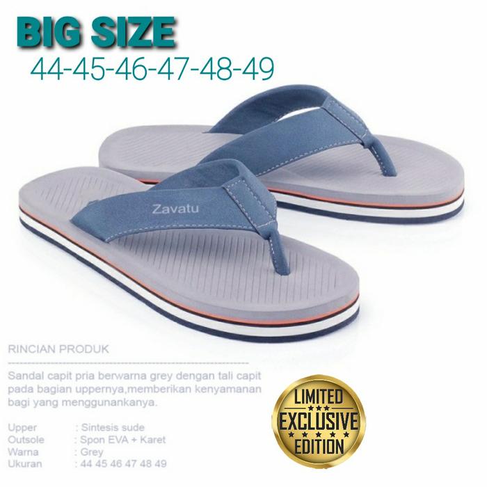 Gambar Sandal Pria BIG SIZE 44-45-46-47-48-49 Sandal Ukuran Jumbo Pria Casual dari ARVIAN Footwear & Fashion Kab. Bandung Tokopedia