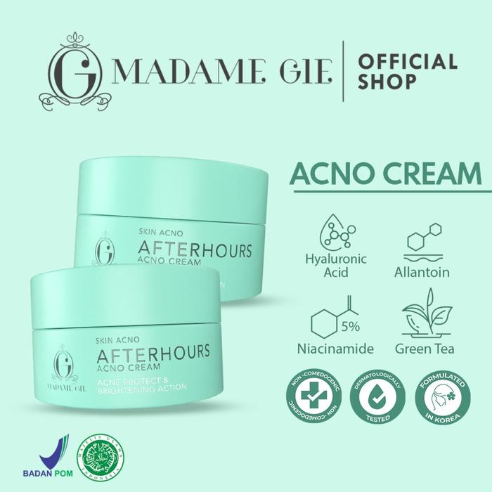 Gambar [ AFTERHOURS ] MADAME GIE 5 % NIACINAMIDE SKIN ACNO AFTERHOURS CREAM dari Deus Kosmetik Kota Surakarta Tokopedia