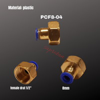 Gambar KONEKTOR SLIP LOCK female straight 8mm ke 1/2" PNEUMATIC PCF8-04 dari saprotan Kota Tangerang 2 Tokopedia