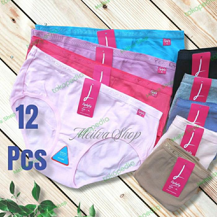 Gambar LUSINAN CD LYDYLY 008 celana dalam/pakaian wanita remaja dewasa MIDI dari Meilva Shop Kab. Sleman Tokopedia