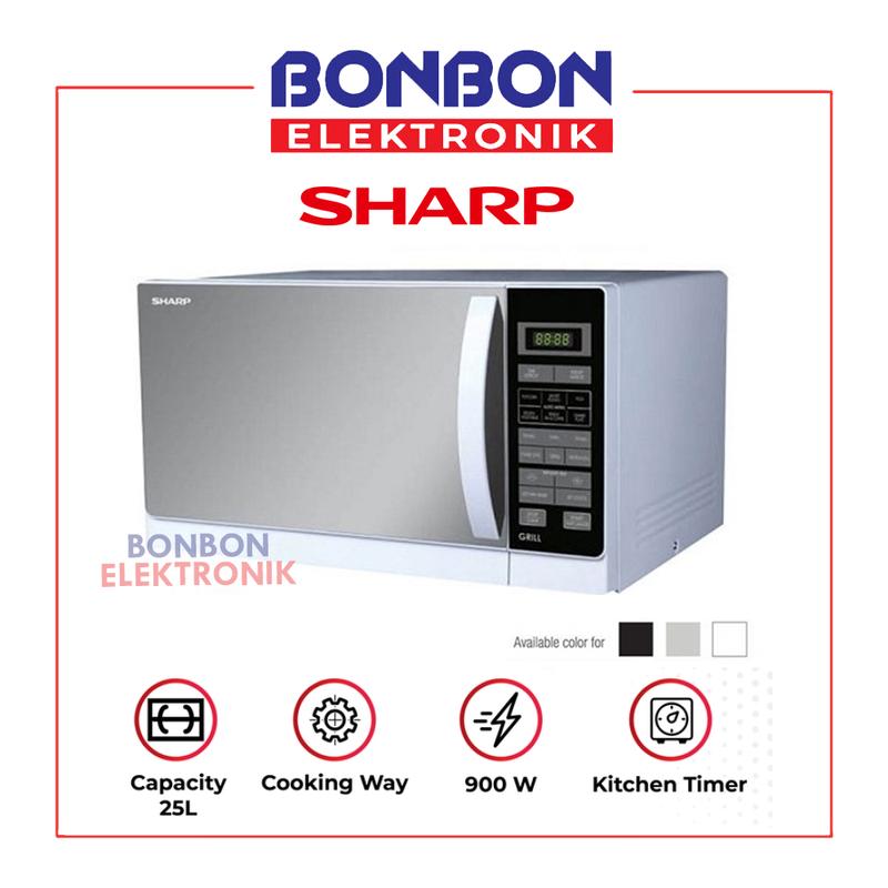 Sharp Microwave Oven 25 Liter Stylish Designed R-728(W)-IN R728 WHITE ...