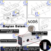 Gambar EELIC SCS-AL40D8 Linear bearing block dengan 2 bearing ukuran 8uu jara dari EELIC Kota Surabaya 2 Tokopedia