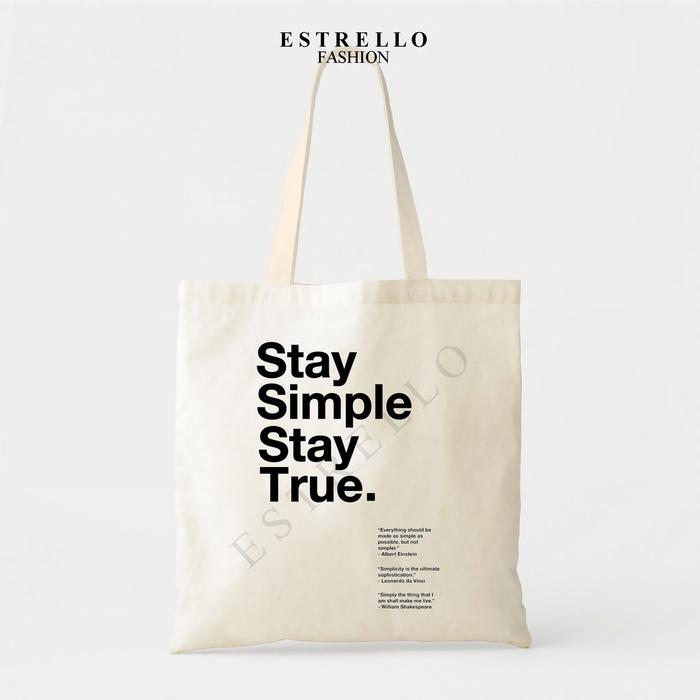 Gambar Totebag Kanvas Aesthetic Estrello Fashion Original Wanita Tas Serut dari EstrelloFashion Kota Administrasi Jakarta Barat Tokopedia
