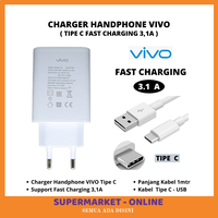 Gambar Adaptor Charger Charge Cas HP Handphone VIVO Fast Quick Charging 3,1A dari Supermarket Online79 Kab. Sleman 1 Tokopedia