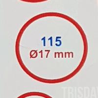 Gambar Stiker label T&J no.115 dot warna / Label stiker bulat 17mm warna - Merah dari Trisdavin Store Kota Bandung 3 Tokopedia