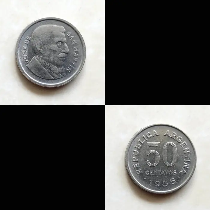 Gambar Koin Argentina 1935 - 1960 Cooper nickel. dari Collection Sam Kota Medan 5 Tokopedia