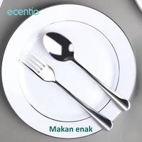 Gambar Ecentio Stainless Steel Tableware Sets 2PCS ST3E-8801 dari Bandar Somay Depok Kota Depok 4 Tokopedia