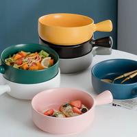 Gambar Mangkok Keramik Dengan Gagang Bowl Nordic Style 15 cm with Handle dari MALL-AKU Kota Administrasi Jakarta Barat 5 Tokopedia