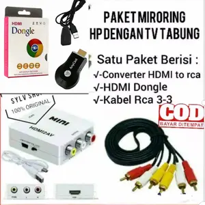 ANYCAST DONGLE HDMI KEUNTUK DENGAN TV TABUNG WIRELESSS