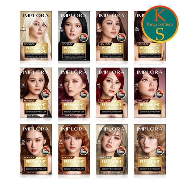 Gambar IMPLORA Permanent Hair Color ORI / Implora Hair Color / Semir Rambut dari Kings Softlens Kota Surabaya Tokopedia