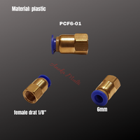 Gambar KONEKTOR SLIP LOCK female straight 6mm ke 1/8" PNEUMATIC PCF6-01 dari aneka multi Kota Tangerang 2 Tokopedia