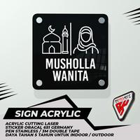 Gambar SIGN BOARD AKRILIK ACRYLIC MUSHOLLA WANITA dari RK PROJECT INDONESIA Kab. Bandung 1 Tokopedia