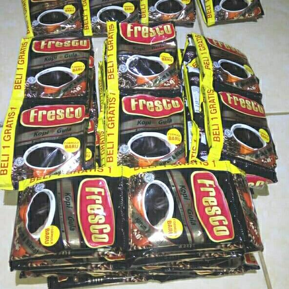 Gambar Kopi Hitam Kapal Api Fresco +Gula (isi 60 bungkus) dari MathorShop Kota Bekasi Tokopedia