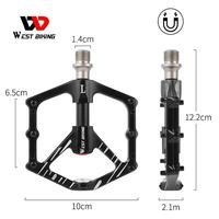 Gambar Pedal Sepeda West Biking Magnet Ultralight 3 Sealed Bearing Hitam dari Streetitem Shop Kab. Tangerang 2 Tokopedia