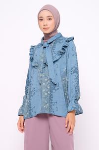 Gambar ZM Zaskia Mecca - Yuza Navy Blouse - Romansa Khatulistiwa Bunga Simpur dari ZM Zaskia Mecca Kab. Bogor 2 Tokopedia