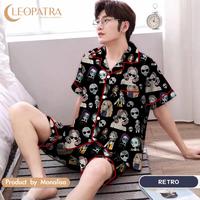 Gambar Piyama pria dewasa celana pendek lengan pendek 2 dari Sprei Emak Kota Administrasi Jakarta Selatan 4 Tokopedia