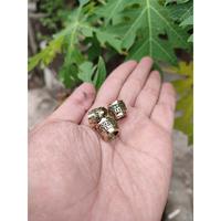 Gambar Ring pipa / once alpaka gold & silver anti karat elegan ukuran 12mm dari BAHAR ALAMI handycraft Kab. Jember 4 Tokopedia