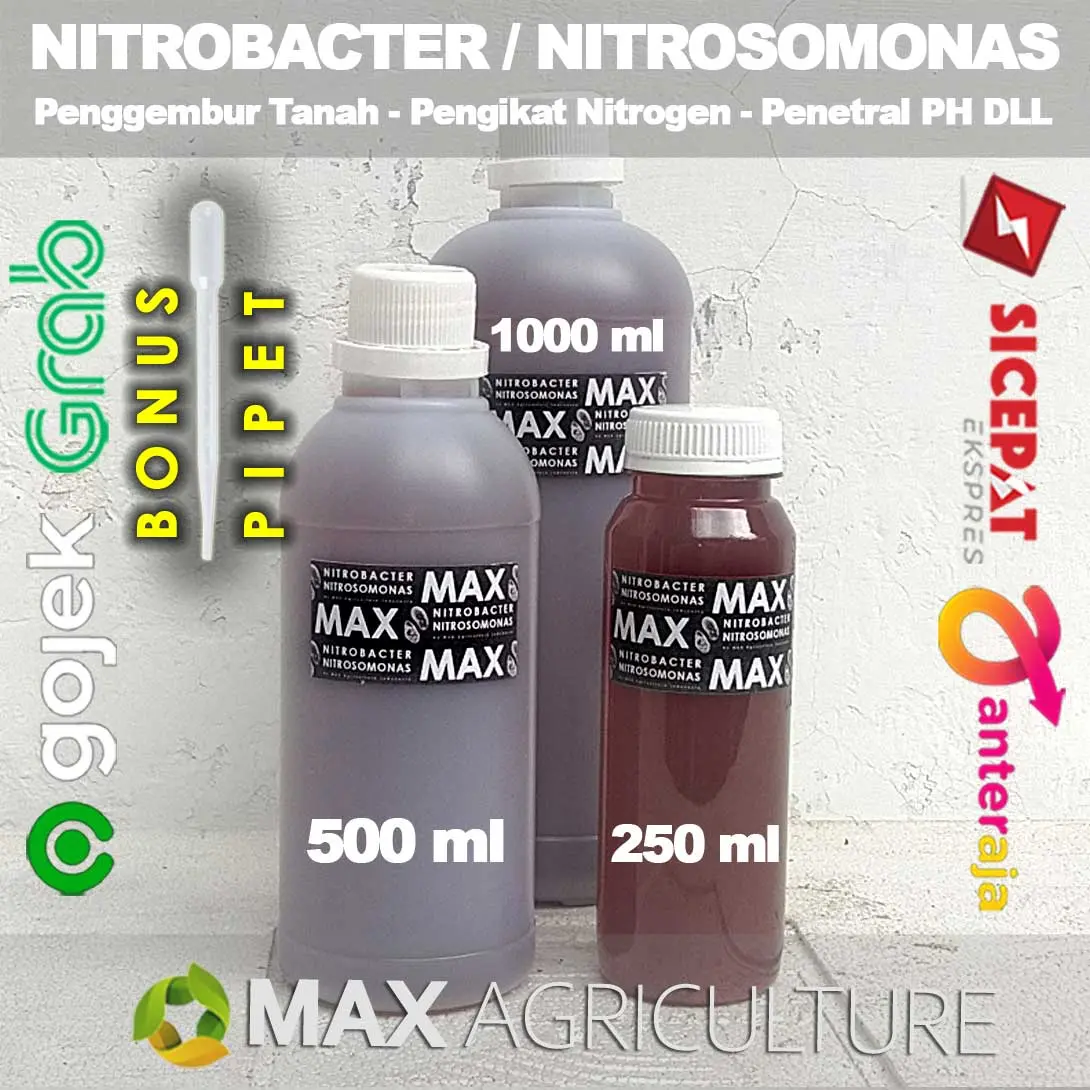 Biang Nitrobacter Nitrosomonas Pertanian Tanaman Pembenah Tanah 250 ml