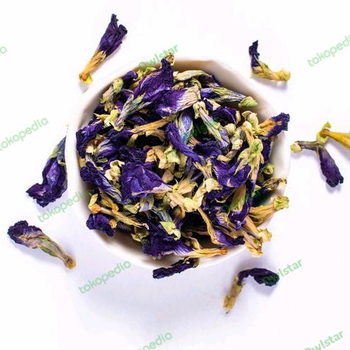 Gambar Teh Bunga Telang Premium butterfly pea flower tea Asli 250 gram dari PayPay88_NEW Kota Administrasi Jakarta Barat Tokopedia