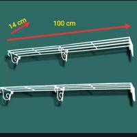 Gambar rak bunga hias besi dinding tembok - Hitam dari aglonema fattah Kab. Bogor 1 Tokopedia