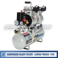 Gambar Kompresor Udara Listrik Oiless Silent - LAKONI FRESCO 110X 1HP 10LITER dari SINERGITEKINDO Kota Yogyakarta 3 Tokopedia