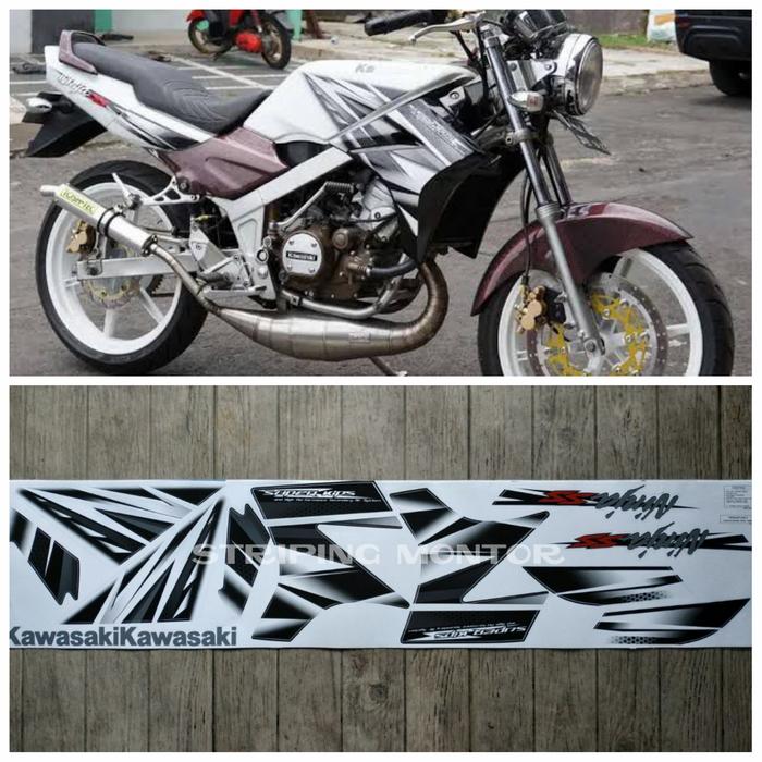 Gambar Lis Striping Sticker Ninja Ss Tahun 2013 Putih dari stripingmontor Kota Semarang Tokopedia