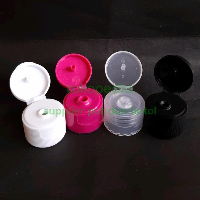 Gambar Tutup Fliptop neck 24mm dari supplier pot dan botol Kota Bogor Tokopedia