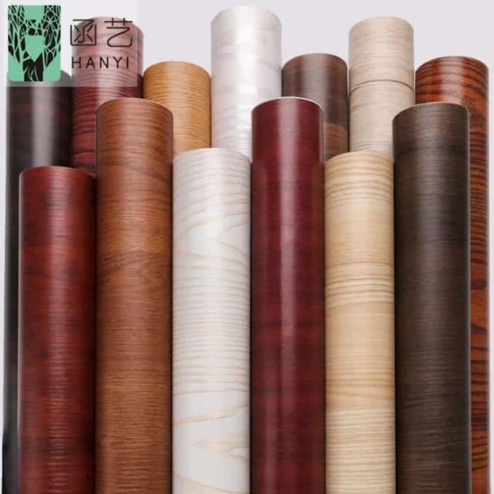 Gambar PVC sheet urat kayu pelapis lemari pelapis meja furniture wallpaper dari GENERALDISTRIBUSISTICKER Kota Bekasi Tokopedia