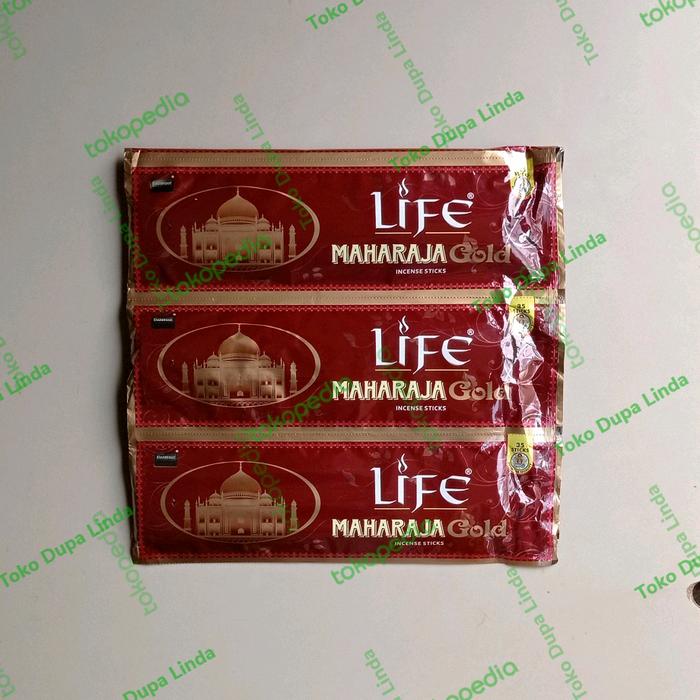Gambar Dupa hio DARSHAN LIFE MAHARAJA GOLD INCENSE STICKS dari Toko Dupa Linda Kota Medan Tokopedia