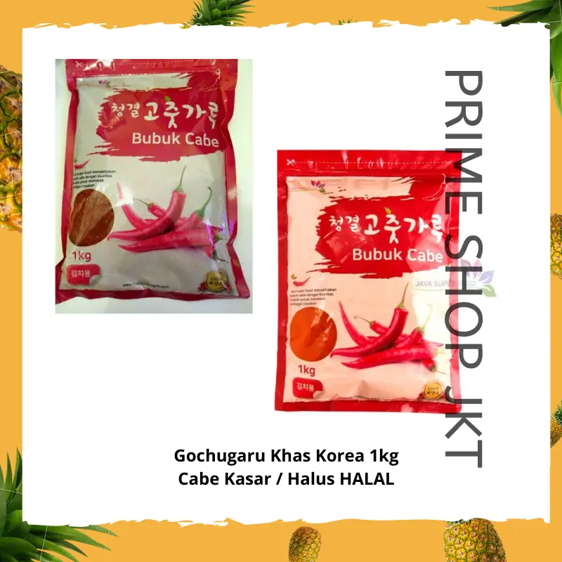 Dasuib Javasuperfood Gochugaru Khas Korea 1kg Halal Kasar Kimchi Halus 0