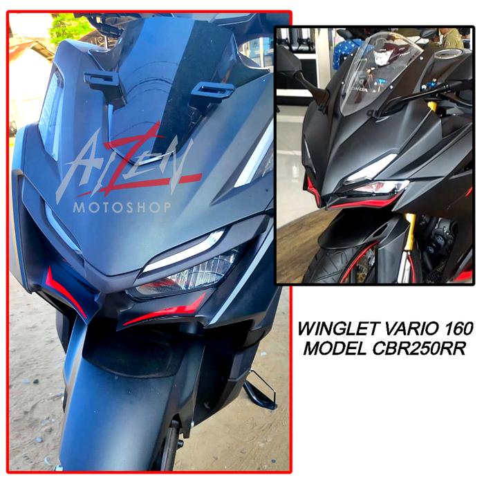 Gambar Winglet Vario 160 Model CBR250R dari Aizen Motoshop Kab. Banyumas Tokopedia