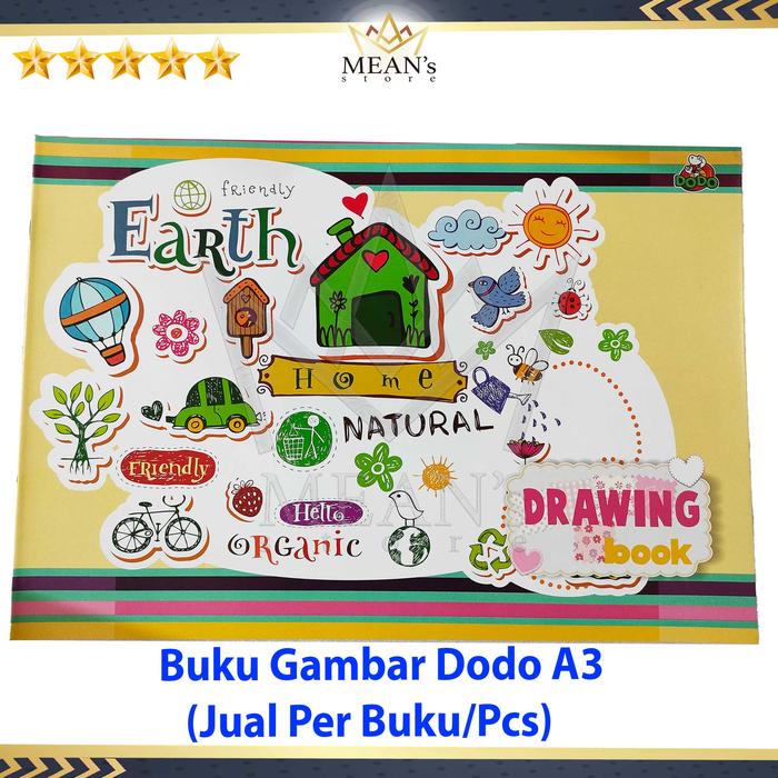 Gambar Buku Gambar Dodo A3 / Drawing Book A3 / Buku Menggambar Anak dari Means store 1 Kota Bekasi Tokopedia