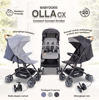 Gambar Stroller Babydoes Olla CX / Kereta Bayi / Cabin size dari Balonku Babyshop Udayana Kota Denpasar 2 Tokopedia
