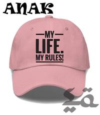 Gambar Topi Anak baseball caps unisex my life my rules dari Sukaran Olshop84 Kab. Bandung Barat 1 Tokopedia