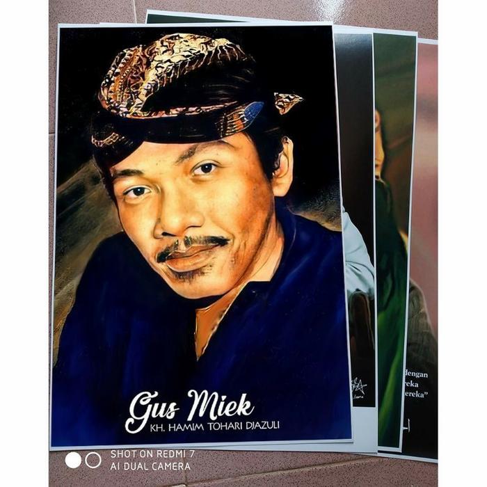 Gambar POSTER ARTPAPER 310G 32x47CM REQUEST FOTO Gus miek dari kastem1926 Kab. Kediri Tokopedia