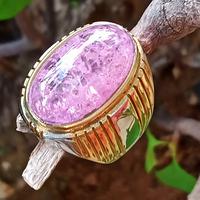 Gambar CINCIN BATU BRAZILIAN ROSE QUARTZ PECAH SERIBU dari azzaim stone Kota Administrasi Jakarta Timur 4 Tokopedia